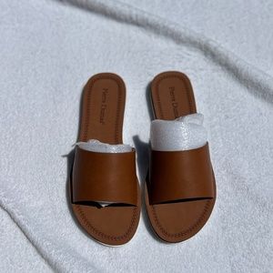 Pierre Dumas tan sandals NWT!!!